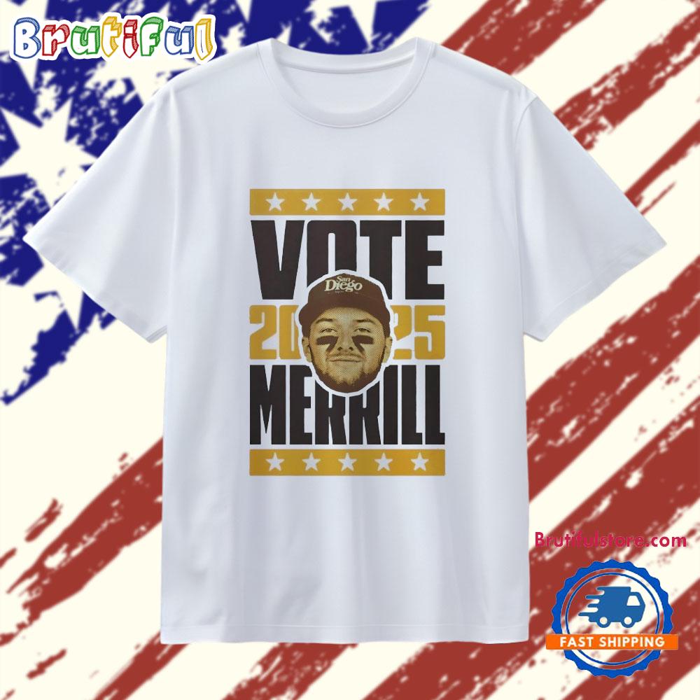 Vote 2025 Jackson Merrill San Diego Padres T Shirt