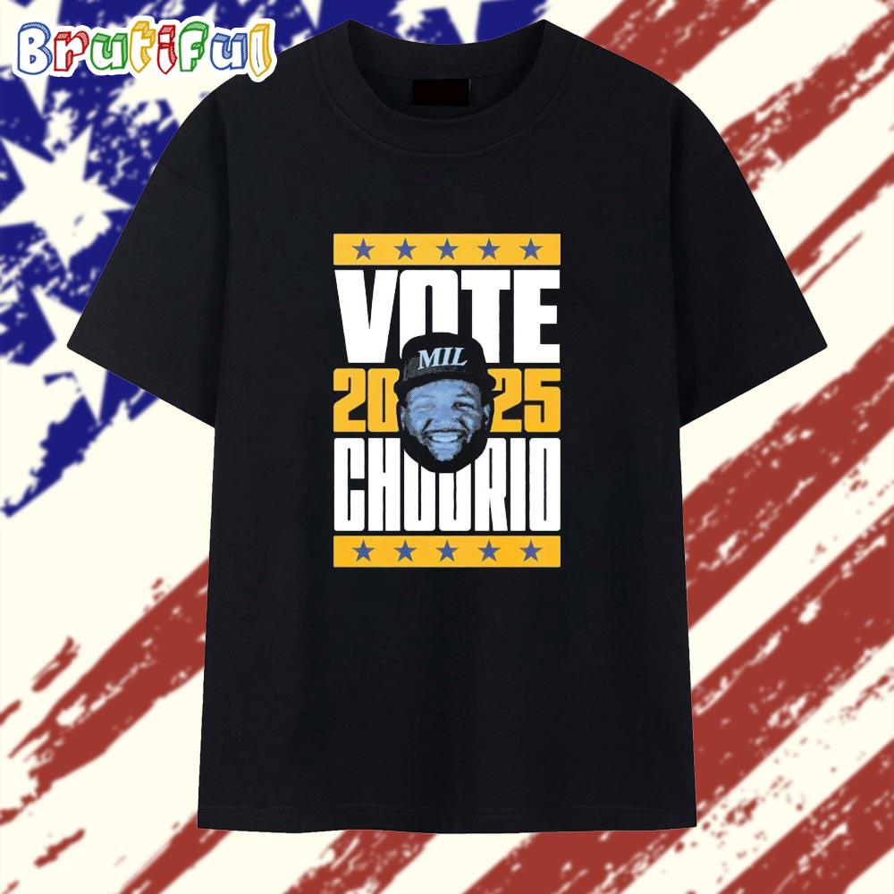 Vote Jackson Chourio Milwaukee Brewers 2025 T Shirt