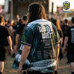Wage War Australia 2026 Tour Black Baseball Jersey