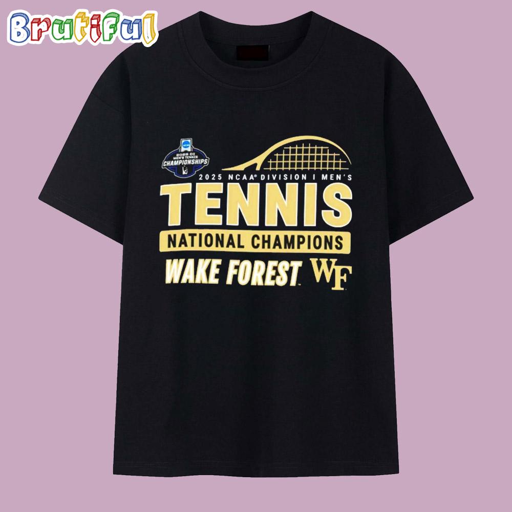 Wake Forest Demon Deacons 2025 NCAA Men’s Tennis National Champions Logo T Shirt