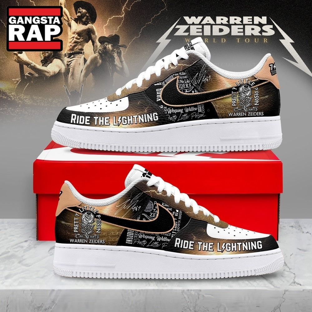 Warren Zeiders World Tour Custom Air Force 1 Shoes, Music Air Force 1 Shoes