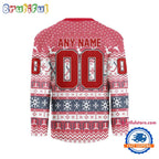 Washington Capitals 2025 NHL Christmas Personalized Hockey Jersey Design