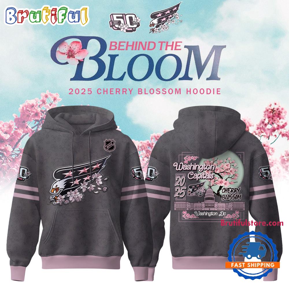 Washington Capitals 50th Anniversary Cherry Blossom Hoodie T-Shirt