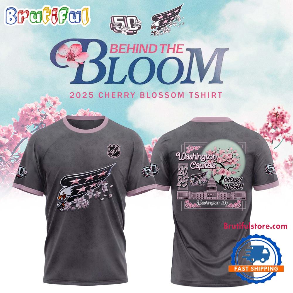 Washington Capitals 50th Anniversary Cherry Blossom Hoodie T-Shirt