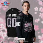 Washington Capitals Caps In Bloom Cherry Blossom Hockey Jersey