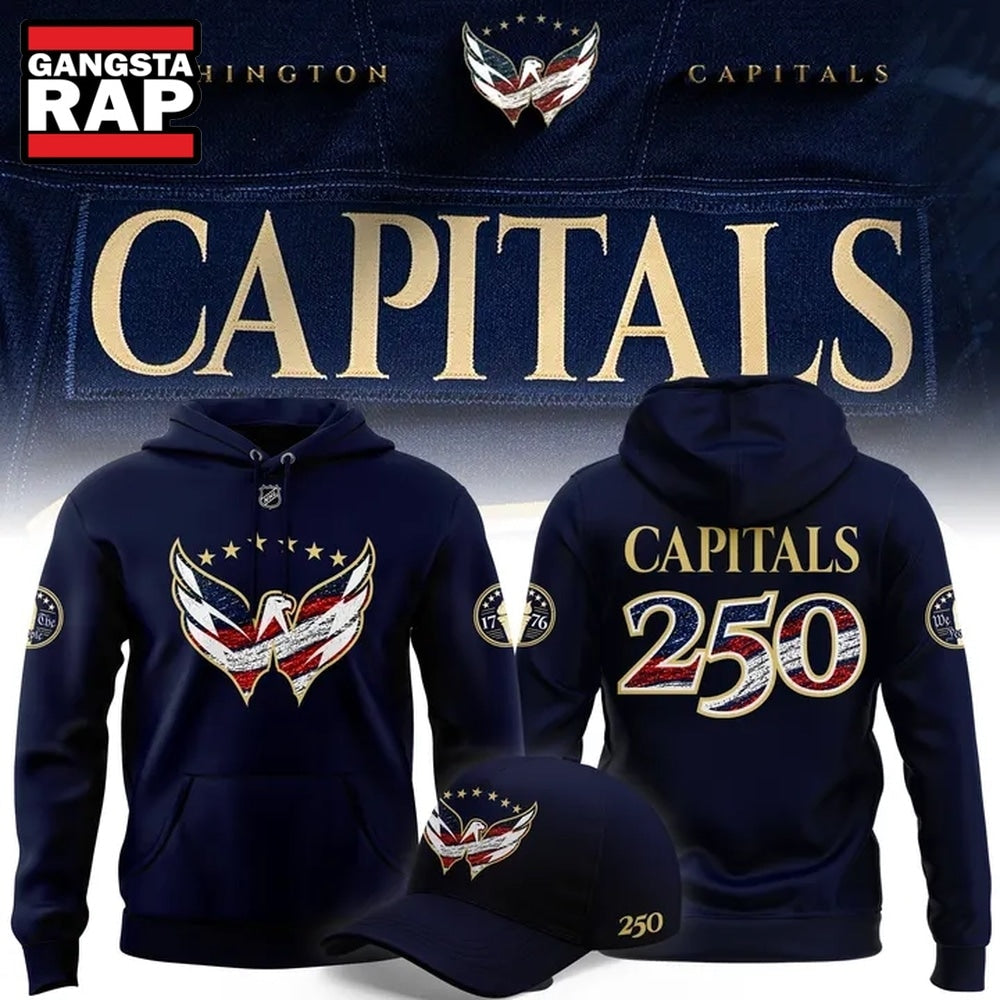 Washington Capitals Celebrating the 250th Anniversary of America Hoodie T-Shirt