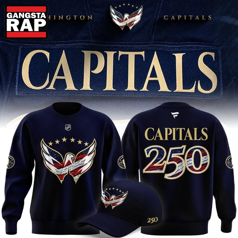 Washington Capitals Celebrating the 250th Anniversary of America Hoodie T-Shirt