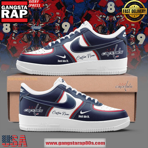 Washington Capitals Just Do It Limited Edition Custom Air Force 1 Sneakers Shoes