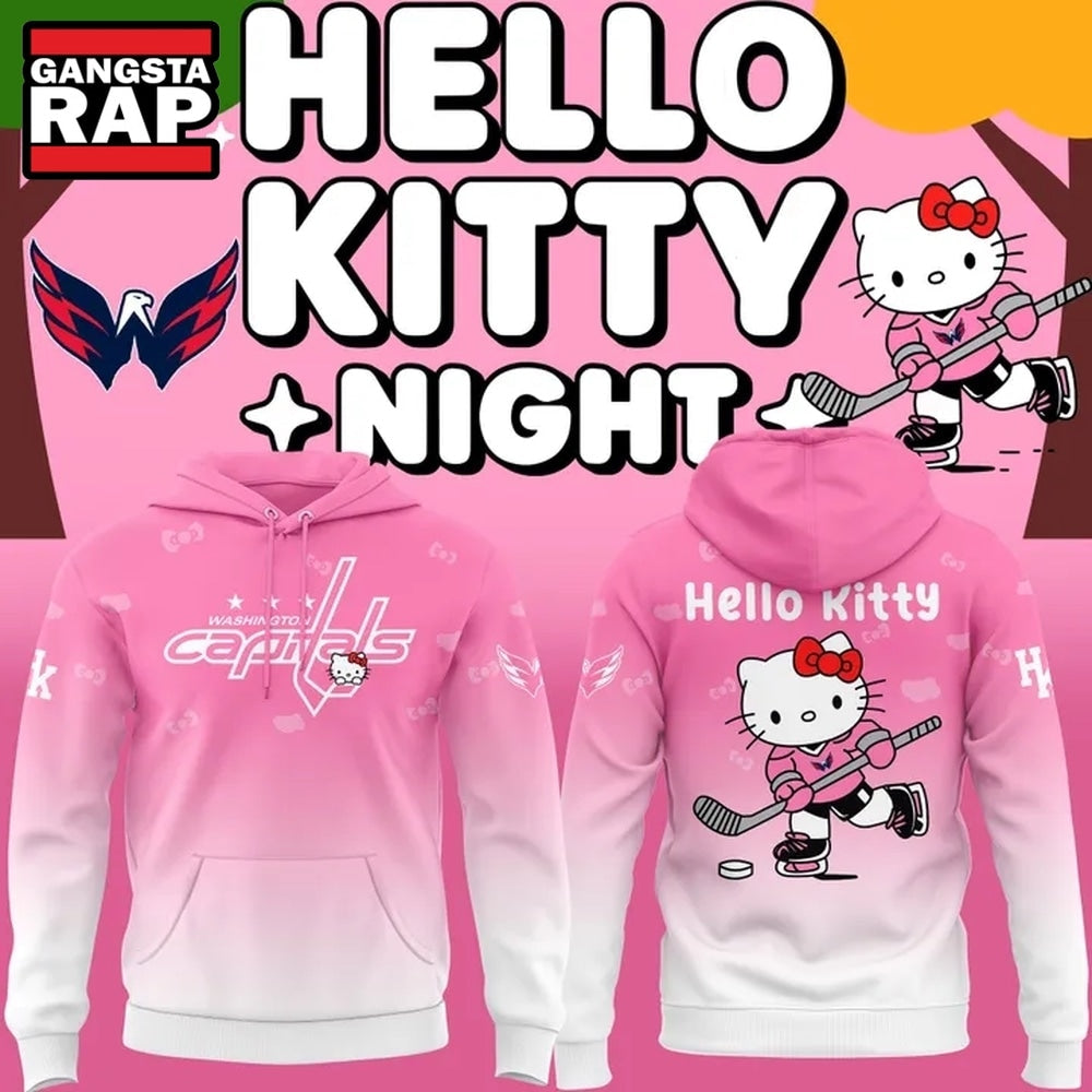 Washington Capitals x Hello Kitty 2026 Limited edition Hoodie T-Shirt