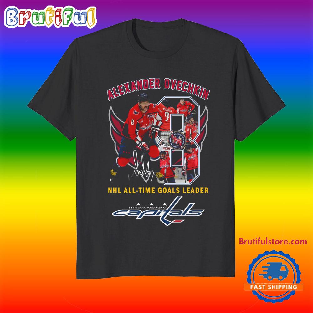 Washington Capitanls Alexander Ovechkin NHL All Time Goals T Shirt