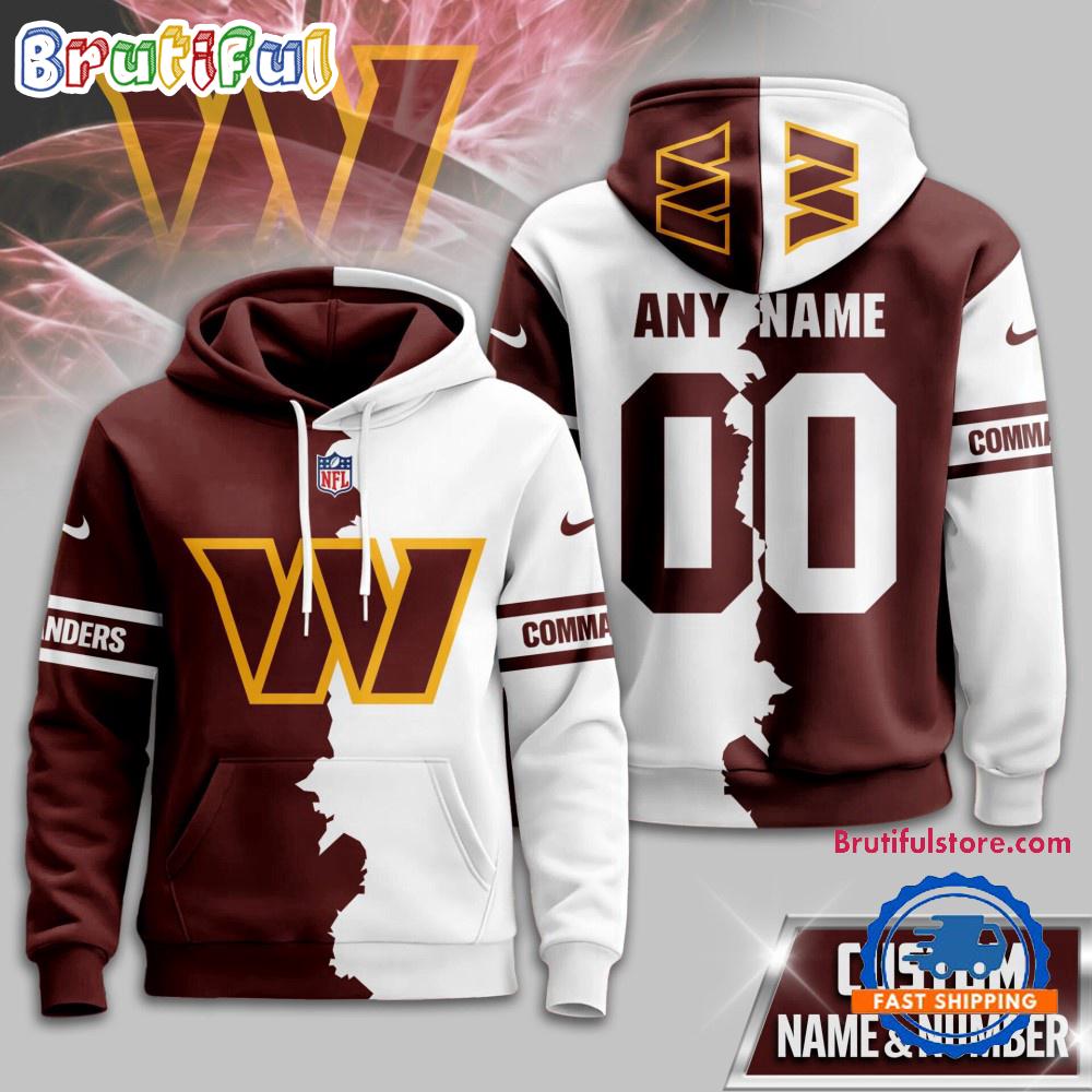 Washington Commanders 2025 NFL Victory Split Limited Hoodie Shirt