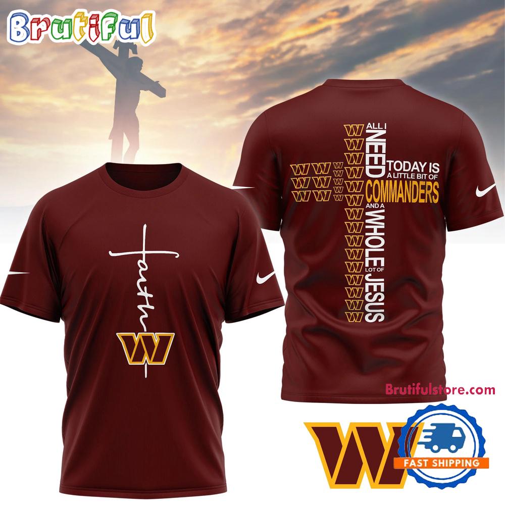 Washington Commanders 2026 NFL Faith Love Special New 3D Shirt