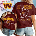 Washington Commanders 2026 NFL Nurse Care Inspire Heal Unisex 3D Shirt