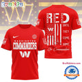 Washington Commanders 2026 NFL Red Friday Firefighter Limited Edition 3D Shirt