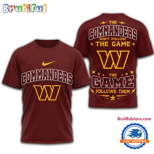 Washington Commanders 2026 NFL Rule The Field Limited 3D T Shirt