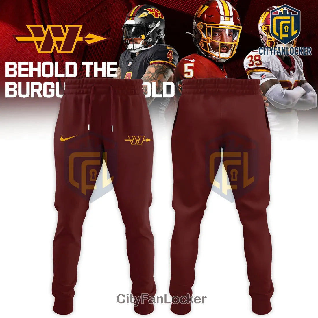 Washington Commanders Burgundy Gold Limited Edition Hoodie