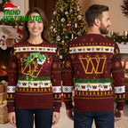 Washington Commanders Grinch Hand Ugly Christmas Sweater
