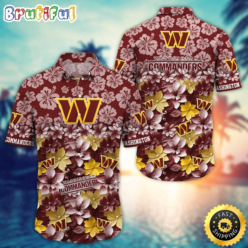 Washington Commanders Hawaii Shirt Trending Summer For NFL Fans