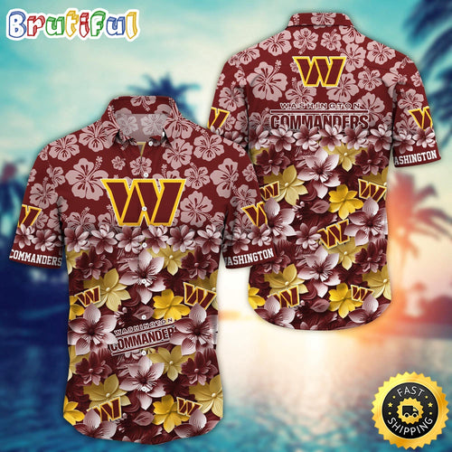 Washington Commanders Hawaii Shirt Trending Summer For NFL Fans