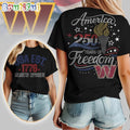 Washington Commanders NFL 250 Years Independence Day Rhinestone Dot Unisex 3D Shirt