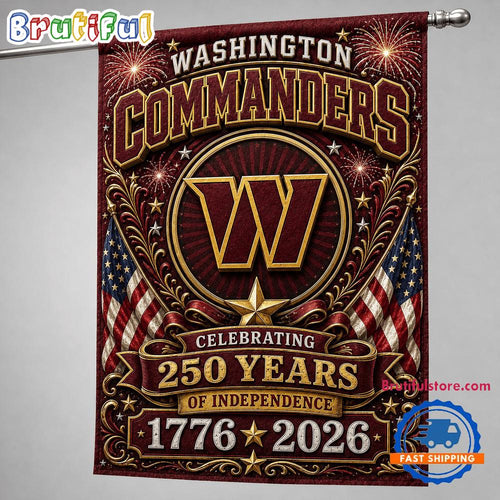 Washington Commanders NFL 250 Years of Freedom 1776-2026 Flag