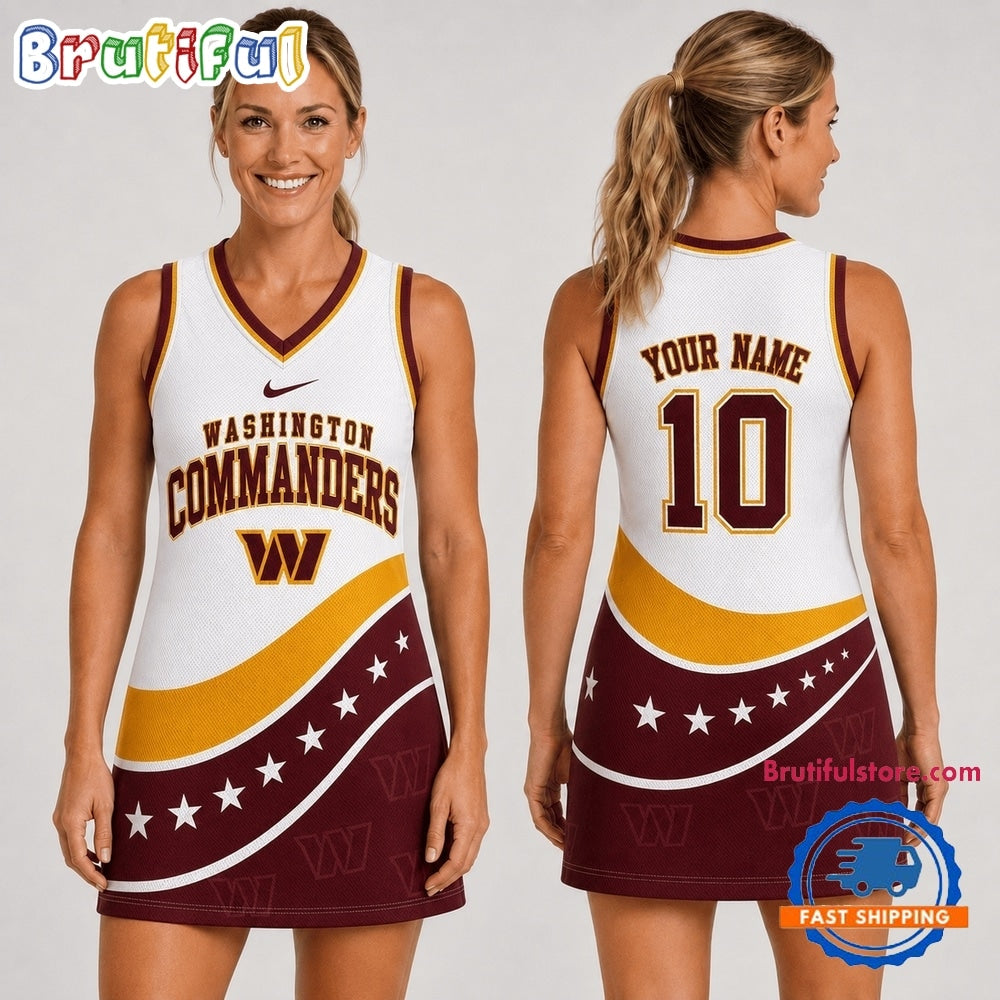 Washington Commanders NFL Bold Team Pride Women Basketball Jersey Dress