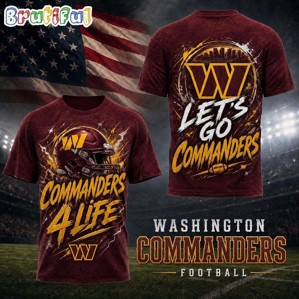 Washington Commanders NFL Fan For Life Limited Edition 3D Shirt