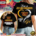 Washington Commanders NFL Jeep Girl Women’s Black Shirt