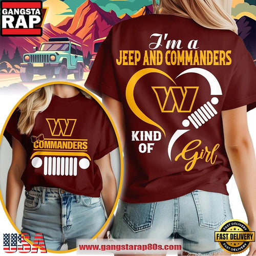 Washington Commanders NFL Jeep Girl Women’s T Shirt