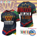 Washington Commanders NFL Juneteenth Freedom Runs Deep New Design 3D Shirt