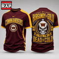 Washington Commanders NFL Till I’m Dead Forever Skull Fan Pride 3D Shirt, Football New Design Shirt Hoodie T-Shirt