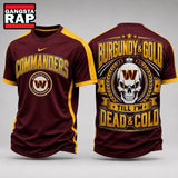Washington Commanders NFL Till I’m Dead Forever Skull Fan Pride 3D Shirt, Football New Design Shirt Hoodie T-Shirt