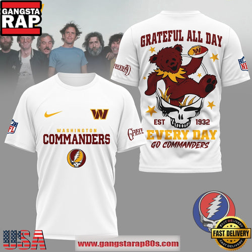 Washington Commanders NFL x Grateful Dead All Day Vintage T-Shirt