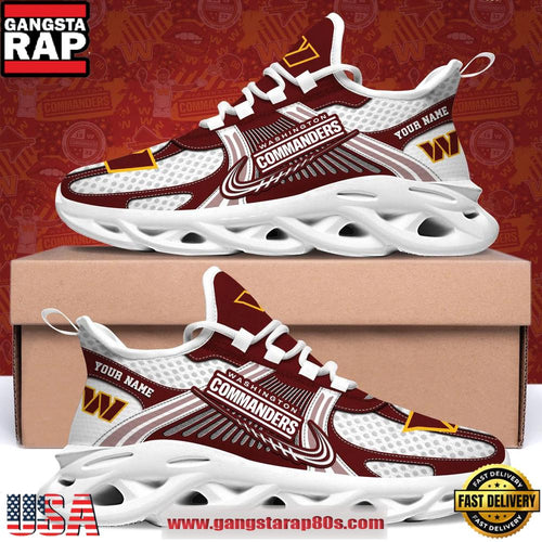 Washington Commanders Personalized Clunky Sneaker Max Soul Shoes