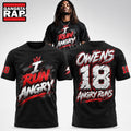 Washington Commanders Tyler Owens I Run Angry 2026 Black 3D Shirt