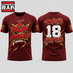 Washington Commanders Tyler Owens I Run Angry 2026 Red Hoodie T-Shirt