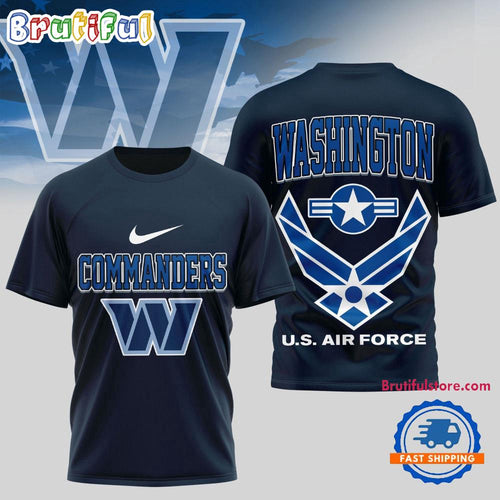 Washington Commanders US Air Force Military Unisex 3D Shirt
