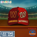 Washington Commanders x Washington Nationals Sporty New Design Baseball Cap