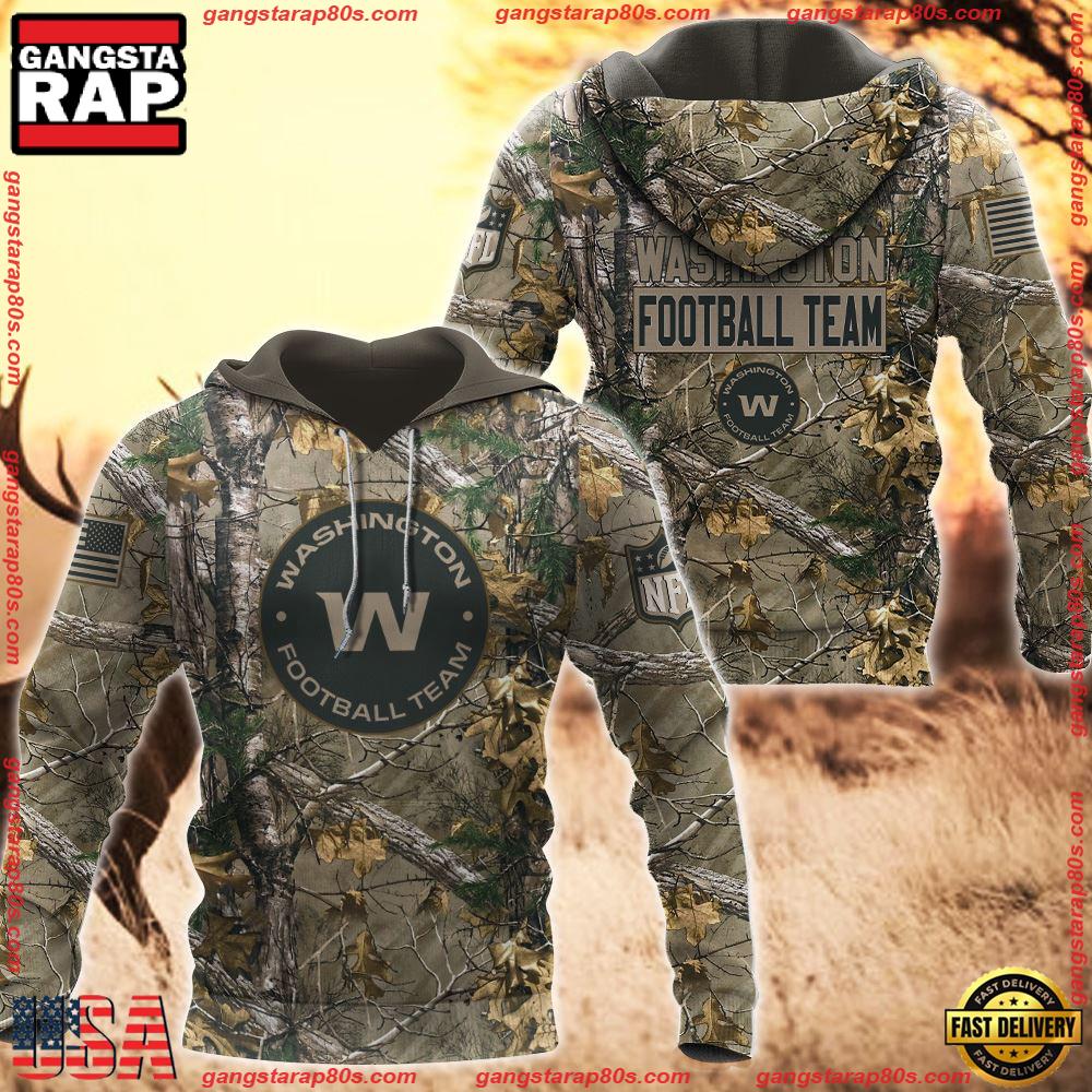 NFL Washington Football Hunting Camo 3D Hoodies