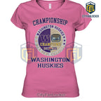 Washington Huskies 2024-25 LA Bowl Championship Ring Purple T-Shirt