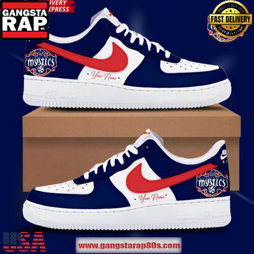 Washington Mystics WNBA 2025 Custom Air Force 1 Running Sneakers Shoes