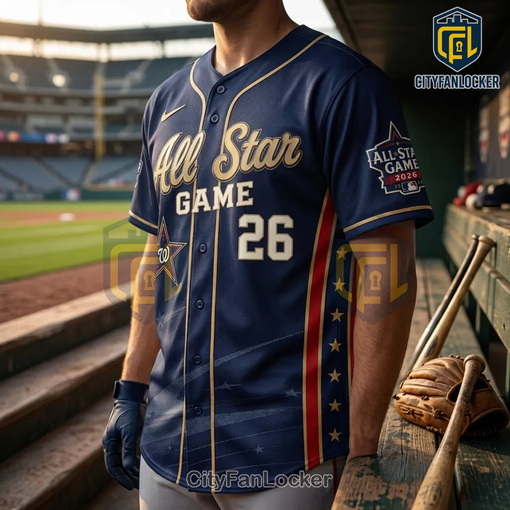 Washington Nationals 2026 MLB All-Star Game Navy Baseball Jersey
