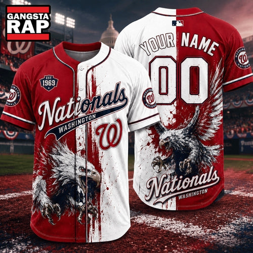 Washington Nationals 2026 MLB Eagle America Personalized Baseball Jersey
