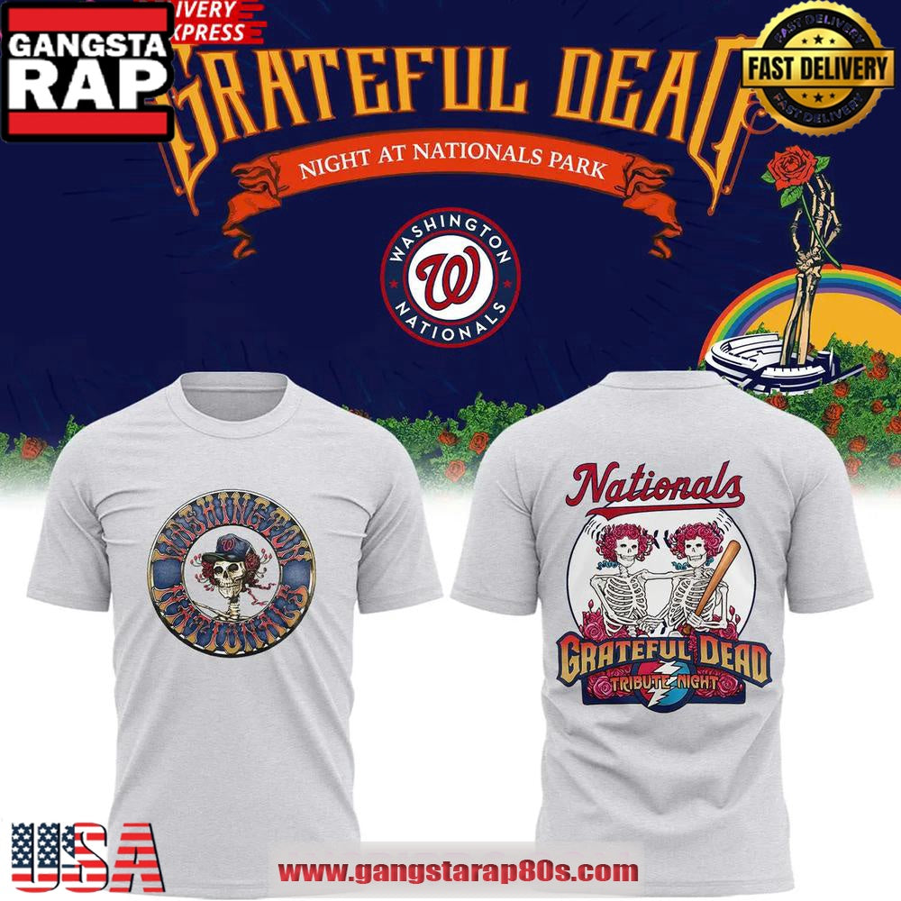 Washington Nationals Grateful Dead Tribute Night 2025 T Shirt