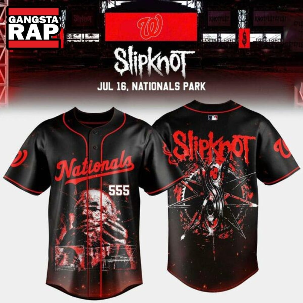 Washington Nationals x Slipknot Stadium Tour Special Edition Jersey Shirt