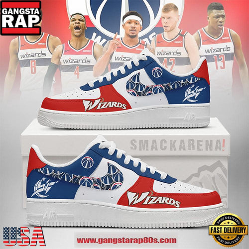 Washington Wizards NBA Nike Air Force 1 Low Top Shoes