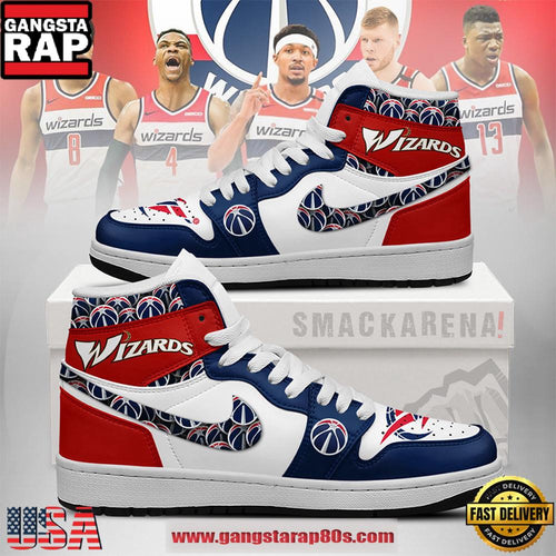 Washington Wizards NBA Nike Air Jordan 1 Sneakers Shoes