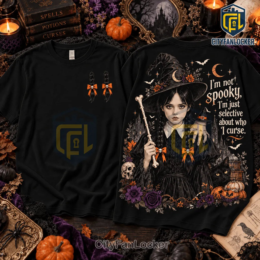 Wednesday Addams Spooky Curse Gothic Shirt