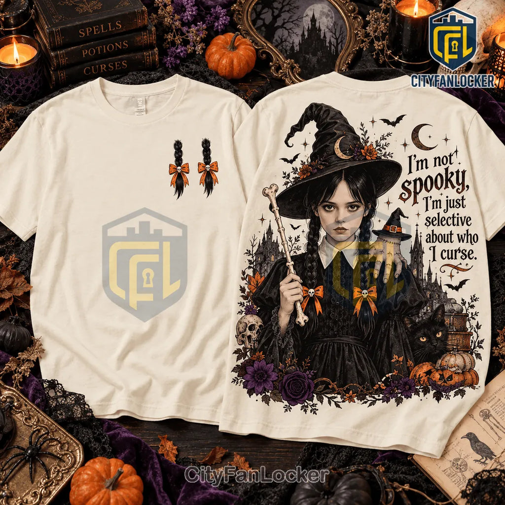 Wednesday Addams Spooky Curse Gothic Shirt