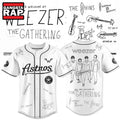 Weezer Merch X Houston Astros The Gathering Tour Baseball Jersey , Music Fans Jersey Shirt